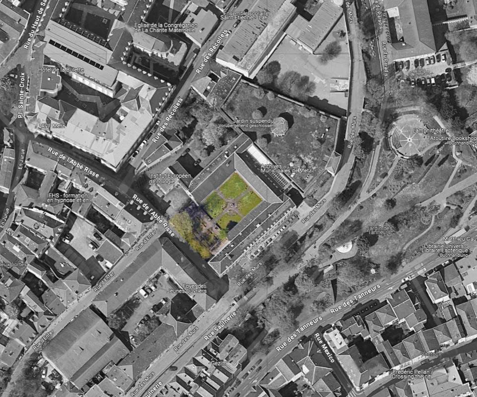 city map, monastery garden xStadtplanParkBunt_SWklein