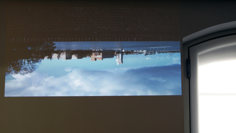 video projection, view of Spandau from the citadel BildCameraObscura_2