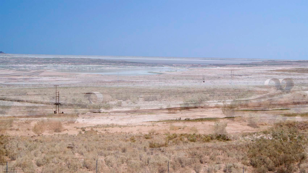 video still, diverting water from Owens Lake video still, Video Animation Revier II